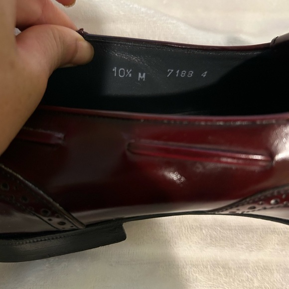 Peter Huber Men's ox blood Loafers sz 10.5 - Picture 8 of 10